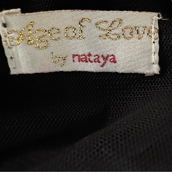 Nataya Dress w/ Soutache & Lace Trim Tunic Size 2X Black & Plum-Gray Titanic NEW - Picture 9 of 16